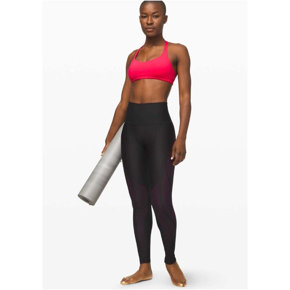 LULULEMON Mapped Out High Rise Tight 28 Black Marvel Training Leggings Women 6